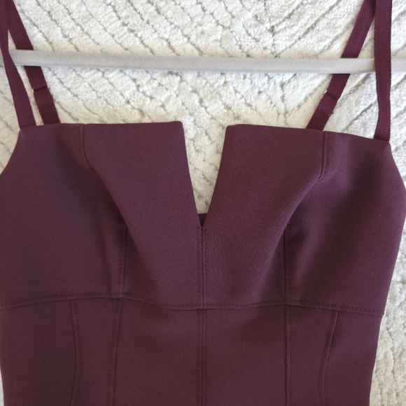 CINQ À SEPTSaoirse split-front cady midi dress Like New 00 - Picture 9 of 11